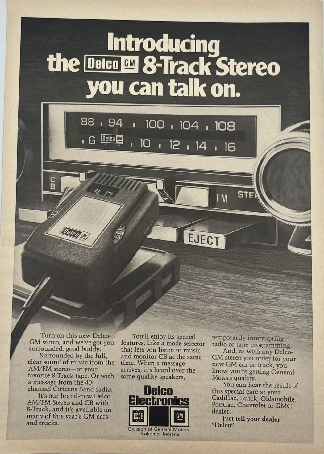 Delco Electronics 8-Track CB (by General Motors)